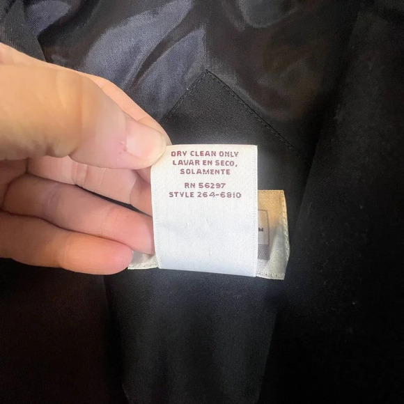 Worthington Woman‎ Black Trench Coat Removable Liner Plus Size 14WP - Picture 12 of 13